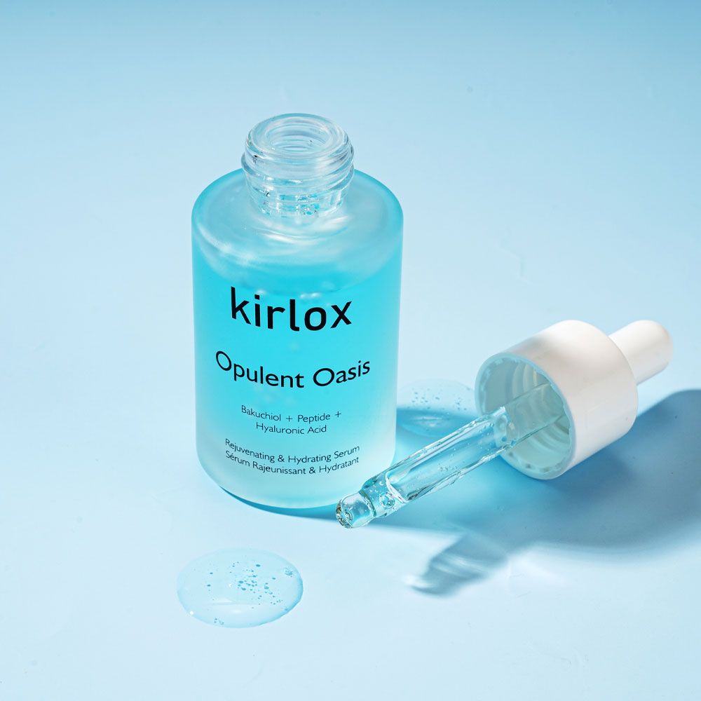 Kirlox Opuent Oasis Bakuchiol + Peptide + Hyaluronic Acid Rejuvenating & Hydrating Serum