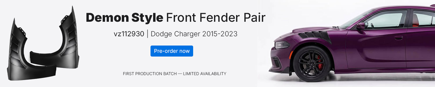 Vicrez Demon Style Front Fender Replacement | Dodge Charger 2015-2023
